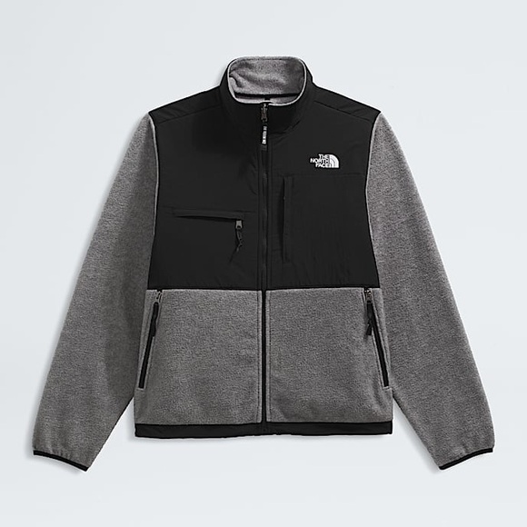 The North Face Retro Denali Men’s XXL Grey Black PolarTec Full Zip Fleece Jacket - Picture 1 of 15